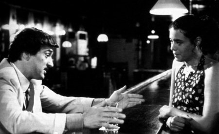 Robert DeNiro as Rupert Pupkin and Diahnne Abbott as Rita the barmaid